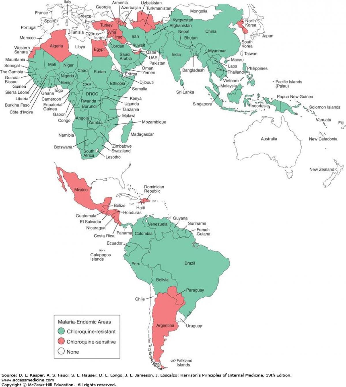 Mapa ng Belize malarya