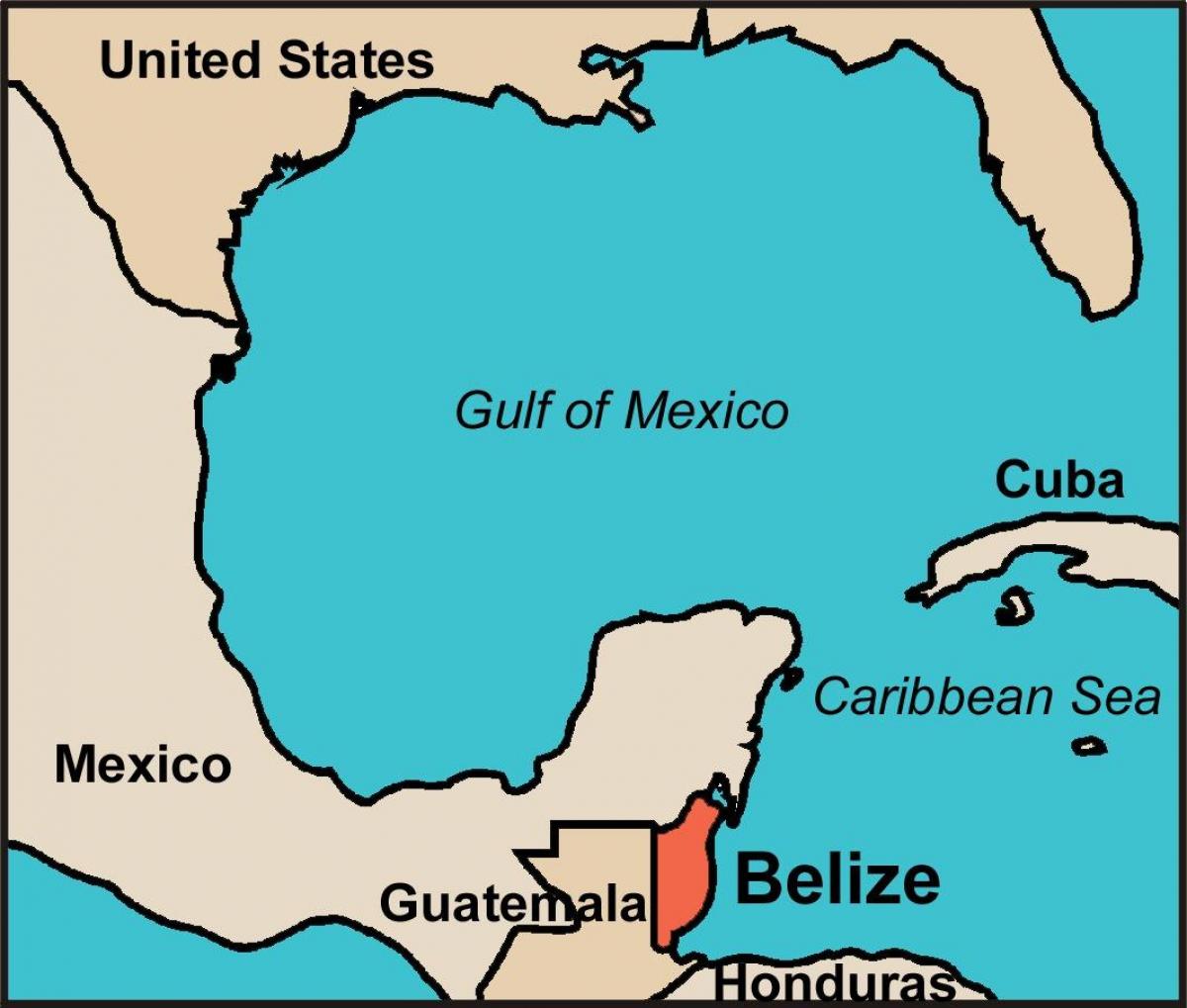 Belize mapa ng bansa