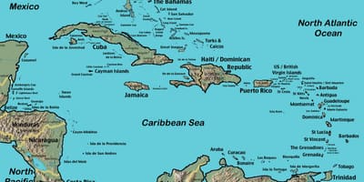 Mapa ng Belize caribbean