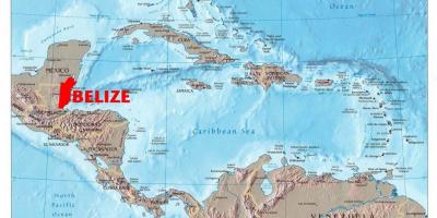 Mapa ng Belize central america