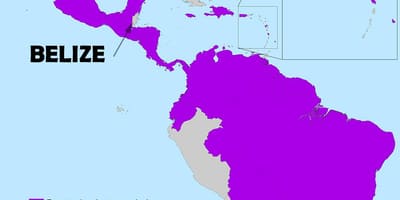Mapa ng Belize zika