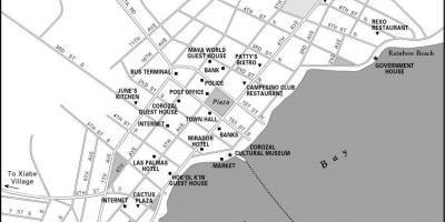 Mapa ng corozal bayan Belize